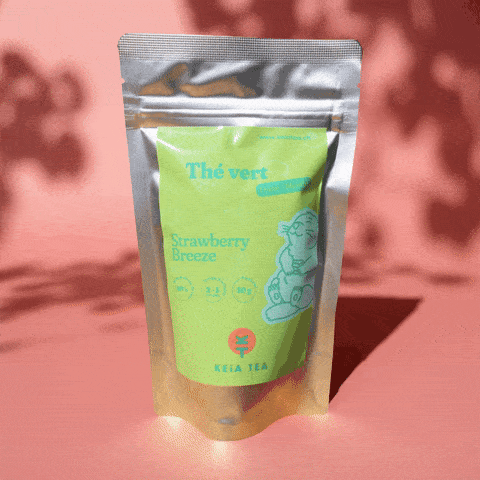 Strawberry Breeze - Thé vert fraise et menthe BIO-thé-infusion-bio-Suisse-naturel-Keia Tea